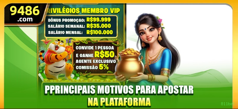 Imagem promocional da 811bet mostrando a plataforma e suas vantagens